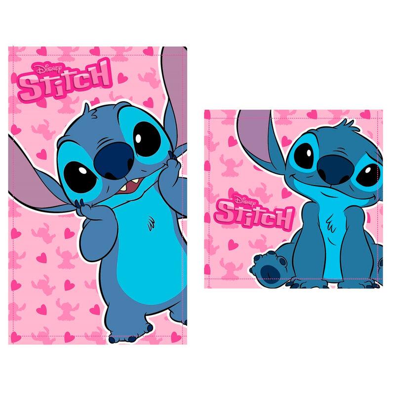 Set 2 toallas baño Stitch Disney algodon