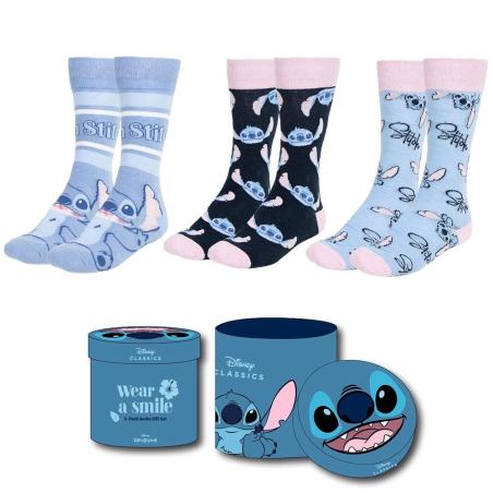 Set 3 calcetines Stitch Disney adulto