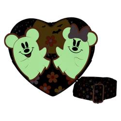 Bolso bandolera Floral Ghost Mickey &#38; Minnie Disney Loungefly