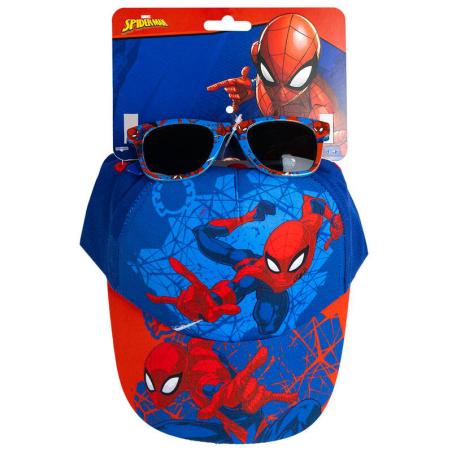 Set gorra + gafas sol Spiderman Marvel