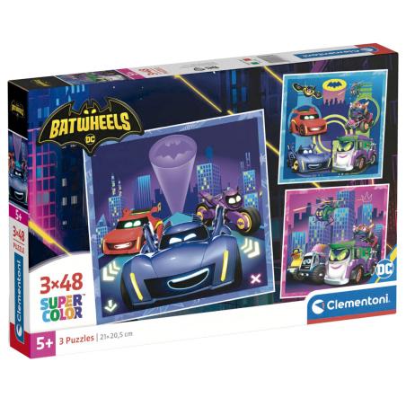 Puzzle maxi Batwheels DC Comics 3x48pzs