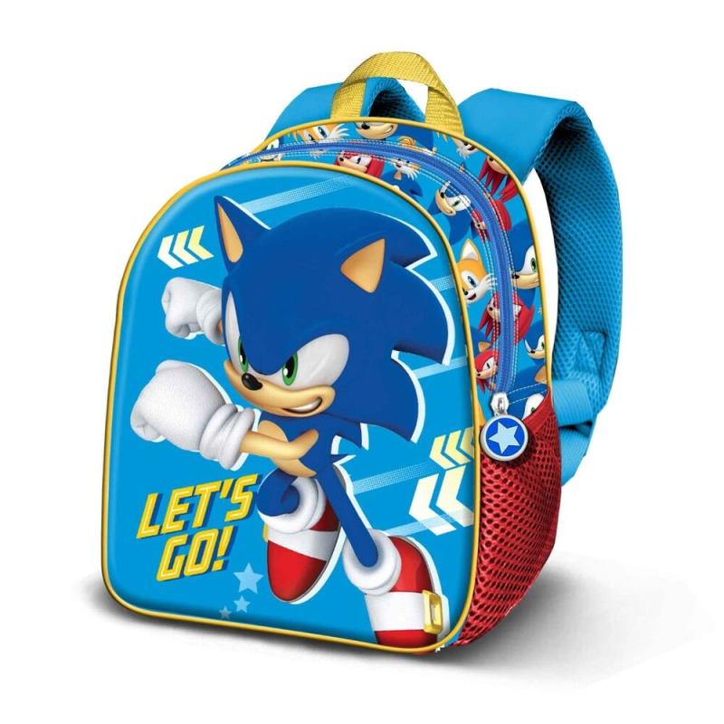 Mochila 3D Go Sonic The Hedgehog 31cm