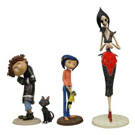 Blister 4 figuras Coraline 3-14cm