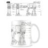 Taza AT-AT Sketch Star Wars