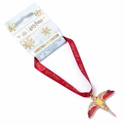 Harry Potter Bola de Navidad Fawkes Rose Gold