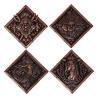 Resident Evil VIII Pack de 4 Medallóns House Crest Limited Edition