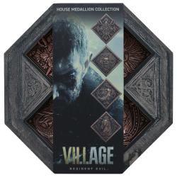 Resident Evil VIII Pack de 4 Medallóns House Crest Limited Edition