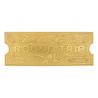 Polar Express Réplica Train Ticket 24k Gold Plated Limited Edition