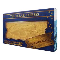 Polar Express Réplica Train Ticket 24k Gold Plated Limited Edition