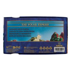 Polar Express Réplica Train Ticket 24k Gold Plated Limited Edition