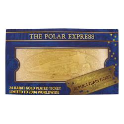 Polar Express Réplica Train Ticket 24k Gold Plated Limited Edition