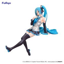 Hatsune Miku Estatua PVC Noodle Stopper Kuroboshi Kouhaku Ver. (re-run) 14 cm