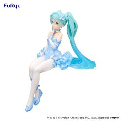 Hatsune Miku Estatua PVC Noodle Stopper Flower Fairy Nemophila Pail Blue Color Ver. 15 cm