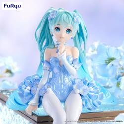 Hatsune Miku Estatua PVC Noodle Stopper Flower Fairy Nemophila Pail Blue Color Ver. 15 cm