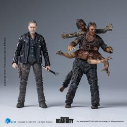 The Walking Dead Figura 1/18 Exquisite Mini Dead City Walker King 11 cm