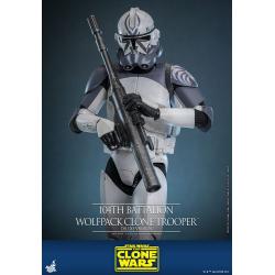 Star Wars The Clone Wars Figura 1/6 104th Battalion Wolfpack Clone Trooper Deluxe Version 30 cm
