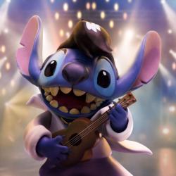 Lilo & Stitch Estatua 1/10 Art Scale Stitch King of Rock 17 cm