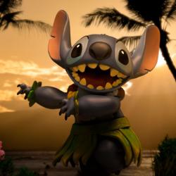 Lilo & Stitch Estatua 1/10 Art Scale Stitch Hula 17 cm