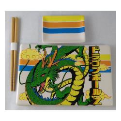 Dragon Ball Z Platos y palillos de sushi de cerámica Shenron
