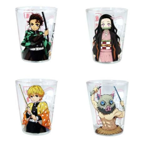 Demon Slayer Pack de 4 Vasos de Chupitos Grupo 59 ml