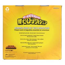 My Hero Academia Platos y palillos de sushi de cerámica UA