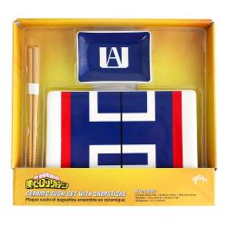 My Hero Academia Platos y palillos de sushi de cerámica UA