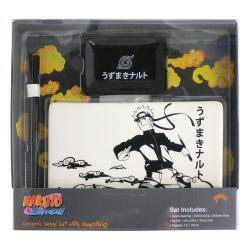 Naruto Shippuden Platos y palillos de sushi de cerámica Naruto
