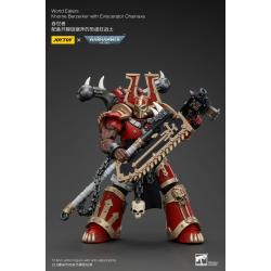 Warhammer 40k Figura 1/18 World Eaters Khorne Berzerker with Eviscerator Chainaxe 13 cm