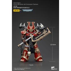 Warhammer 40k Figura 1/18 World Eaters Khorne Berzerker with Eviscerator Chainaxe 13 cm