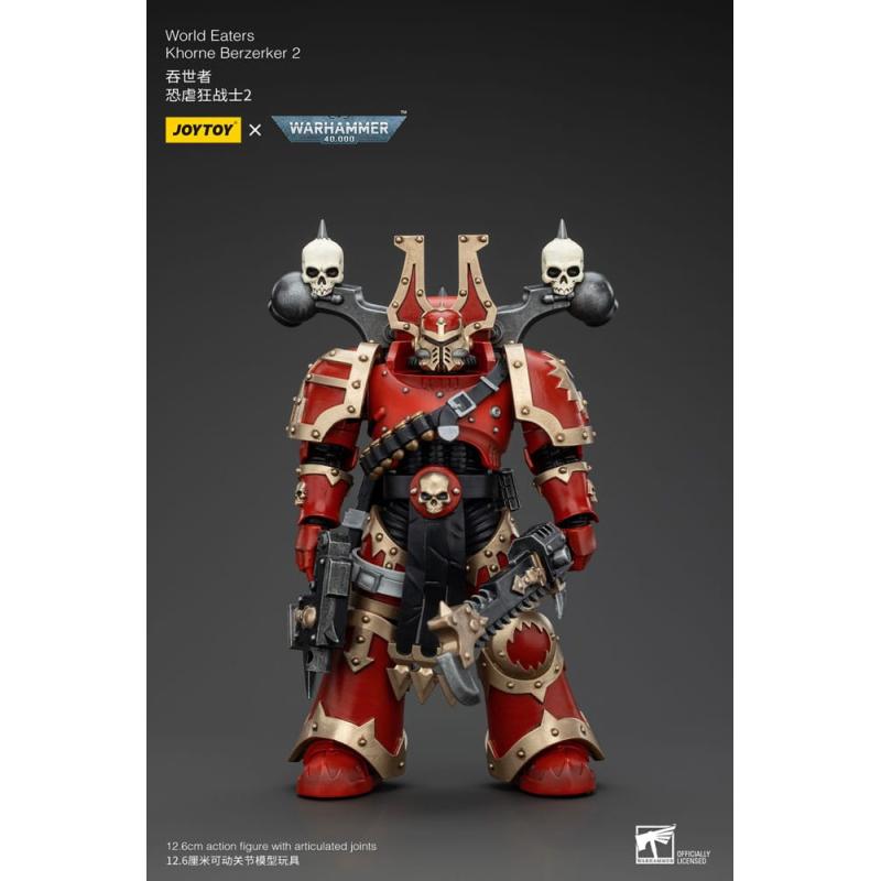 Warhammer 40k Figura 1/18 World Eaters Khorne Berzerker 2 13 cm