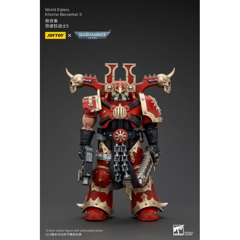 Warhammer 40k Figura 1/18 World Eaters Khorne Berzerker 5 13 cm