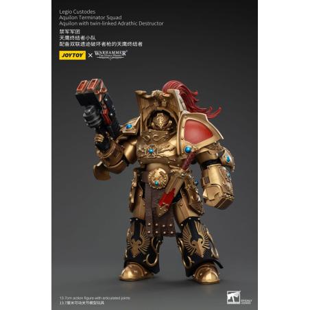 Warhammer The Horus Heresy Figura 1/18 Legio Custodes Aquilon Terminator Squad Aquilon with twin-linked Adrathic Destructor 14..