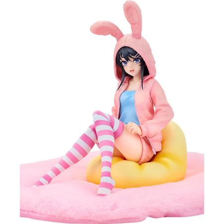 Rascal Does Not Dream of a Knapsack Kid Estatua PVC 1/7 Mai Sakurajima Hoodie Look Rabbit Ears Ver. 18 cm