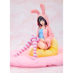 Rascal Does Not Dream of a Knapsack Kid Estatua PVC 1/7 Mai Sakurajima Hoodie Look Rabbit Ears Ver. 18 cm