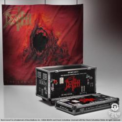 Death Estatua Rock Ikonz On Tour Road Case & Telón de fondo del escenario The Sound of Perseverance Tour 1998