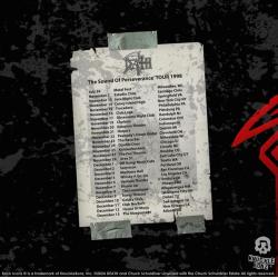 Death Estatua Rock Ikonz On Tour Road Case & Telón de fondo del escenario The Sound of Perseverance Tour 1998