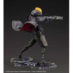 Trigun Stampede Estatua ARTFXJ PVC 1/8 Vash the Stampede The Gunman in Black Ver. 22 cm