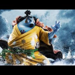 One Piece Estatua PVC Portrait Of Pirates SA-MAXIMUM Knight of the Sea Jinbe Limited Reprint 25 cm