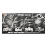 Universal Monsters x Teenage Mutant Ninja Turtles pack de 4 Figuras Turtles Black & White 18 cm