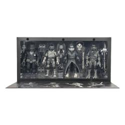 Universal Monsters x Teenage Mutant Ninja Turtles pack de 4 Figuras Turtles Black & White 18 cm