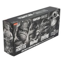 Universal Monsters x Teenage Mutant Ninja Turtles pack de 4 Figuras Turtles Black & White 18 cm