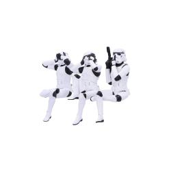 Stormtrooper Figuras Three Wise Sitting Stormtroopers 11 cm
