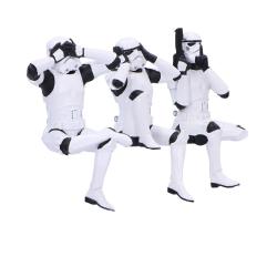 Stormtrooper Figuras Three Wise Sitting Stormtroopers 11 cm