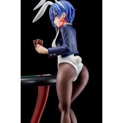 The Demon Sword Master of Excalibur Academy Estatua 1/6 Sakuya Sieglinde wearing lapis lazuli blue bunny costume with Nip Slip..
