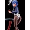 The Demon Sword Master of Excalibur Academy Estatua 1/6 Sakuya Sieglinde wearing lapis lazuli blue bunny costume with Nip Slip..