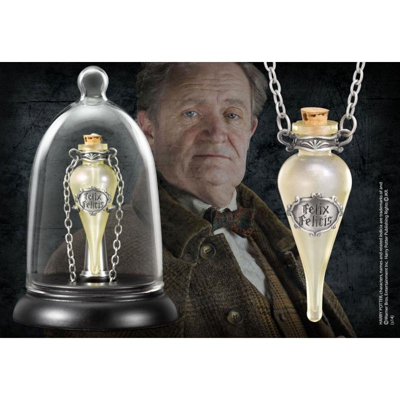 Harry Potter Colgante con Collar y Expositor Felix Felicis