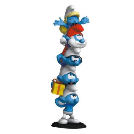 Los Pitufos Estatua a Smurfs Column Polychrome Edition 50 cm