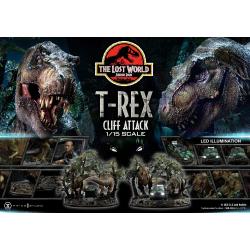 Jurassic World: The Lost World Estatua 1/15 T-Rex Cliff Attack 53 cm