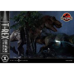 Jurassic World: The Lost World Estatua 1/15 T-Rex Cliff Attack 53 cm