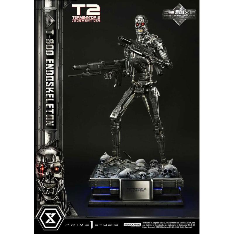 Terminator 2 Estatua Museum Masterline Series 1/3 Judgment Day T800 Endoskeleton Deluxe Bonus Version 74 cm
